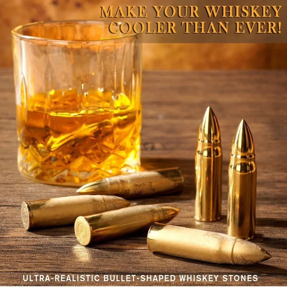 Whiskey Chilling Bullet Set - Best Dad Ever